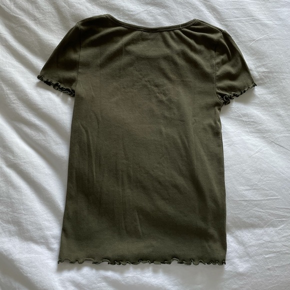 GREEN LETTUCE TRIM T-SHIRT - Picture 4 of 6